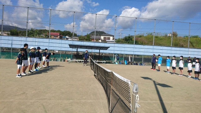 中学テニス部秋季団体戦①