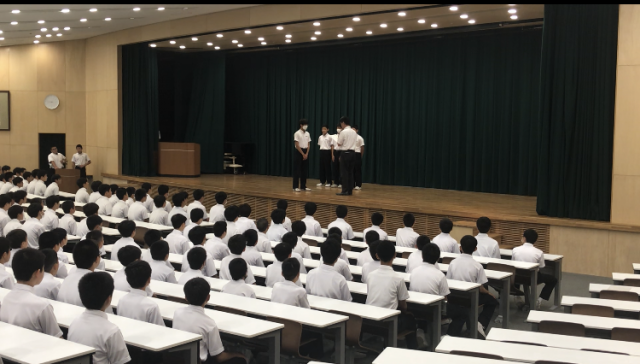 中学朝会１
