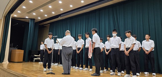 夏休み明け中学集会１s