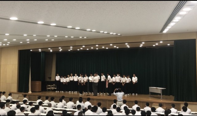 中学集会8.26++②