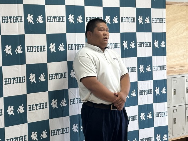 夏休み明け集会　高校相撲部