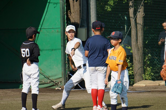 阪本先生　ピッチング指導s